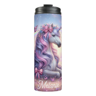 Termo Coquette Butterfly de unicornio personalizada