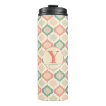 Coral, verde y crema árabe personalizado