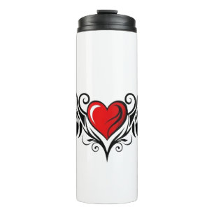 Termo Corazón Alado Tribal