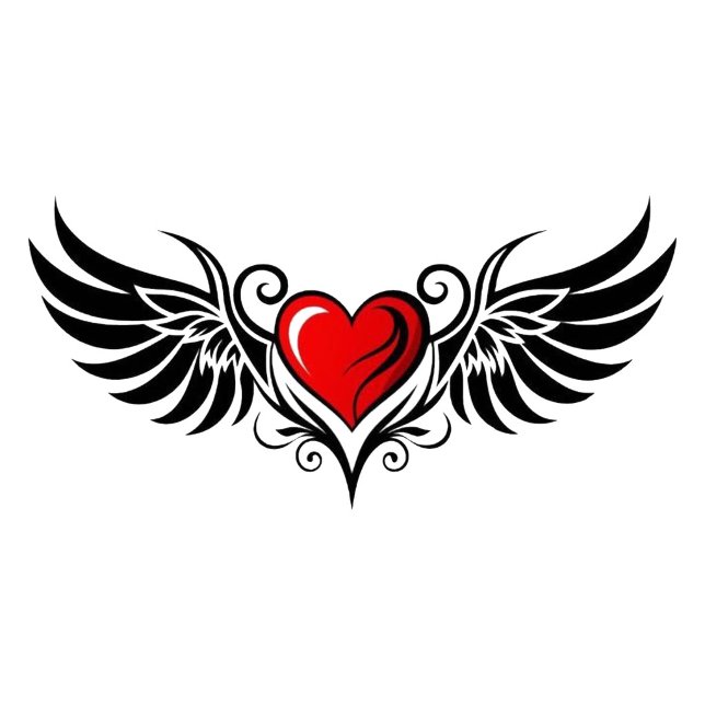 Termo Corazón Alado Tribal (Subido por el creador)