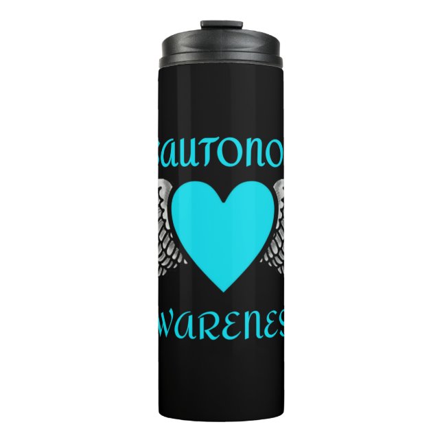 Termo Corazón/Alas...Disautonomía Tumbler térmico (Anverso)