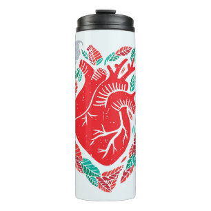 Termo Corazón anatómico de San Valentín: Tarjeta única