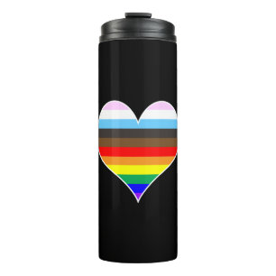 Termo Corazón arcoiris