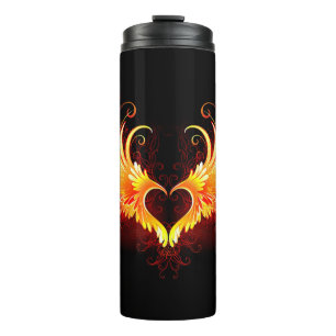 Termo Corazón de Fuego Ángel con Alas