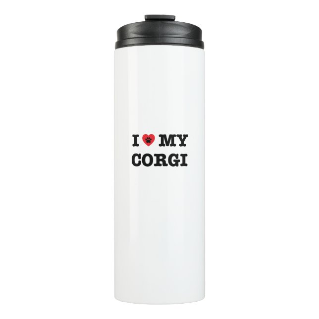 Termo Corazón de mi Corgi (Anverso)