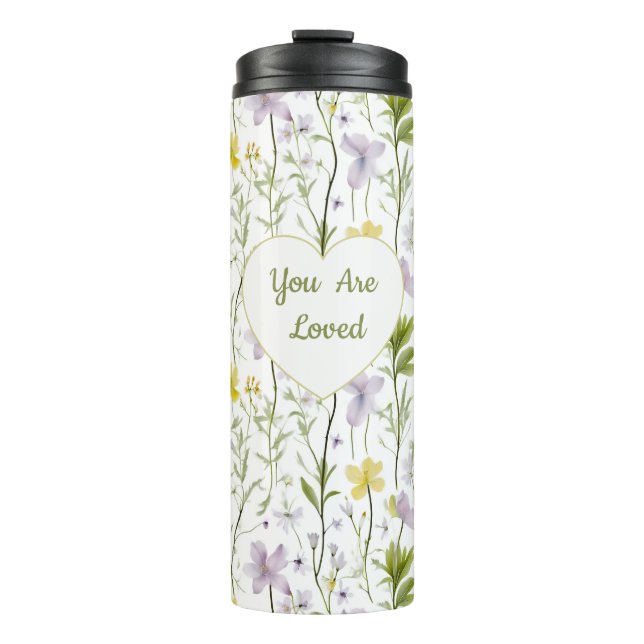 Termo Corazón Floral Amado (Anverso)