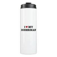 Corazón mi Doberman Tumbler