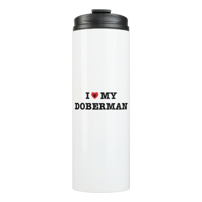 Termo Corazón mi Doberman Tumbler (Anverso)
