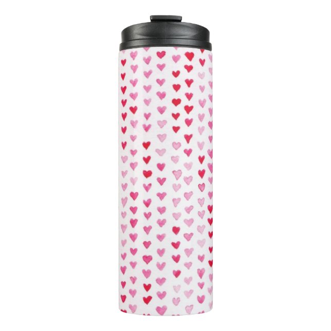 Termo Corazones de la acuarela (Anverso)