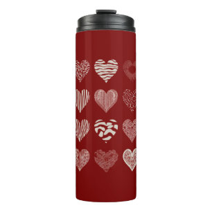 Termo Corazones Día de San Valentín Nueve Corazones Amor