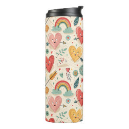 Termo Corazones felices - Modelo El día de San Valentín 