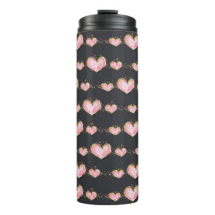 Termo Corazones rosados