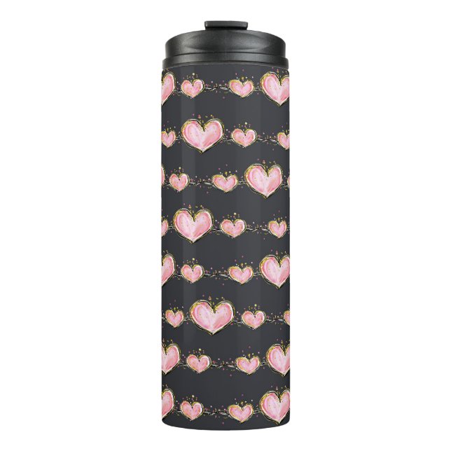 Termo Corazones rosados (Anverso)
