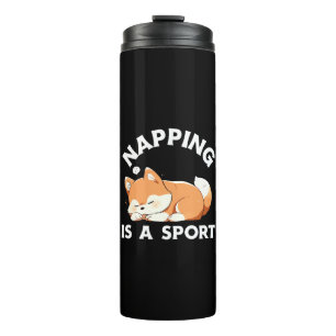 Termo Corgi Divertido Durmiendo Es un Deporte para Amant
