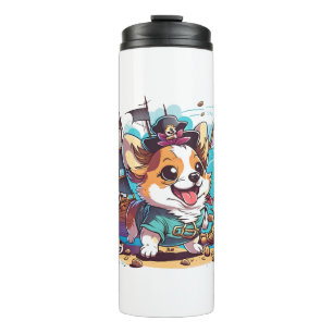 Termo Corgi Dog Pirate