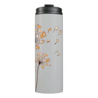 Termo Corgi Flor Volar Dandelion Shirte Cute Perro Lover