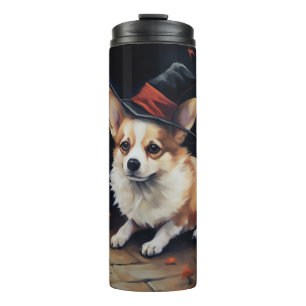 Termo Corgi Pumpkins Halloween Scary