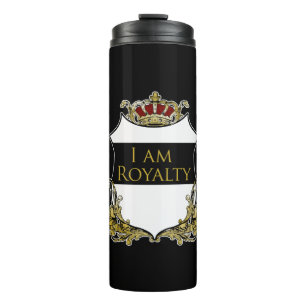 Termo Corona Real de Lujo Cresta Escudo de Oro Motivacio