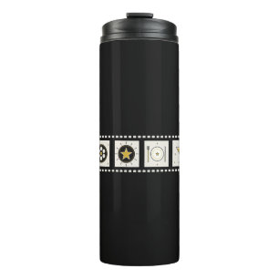 Termo Corredor de mesa de tira de película de cine vinta