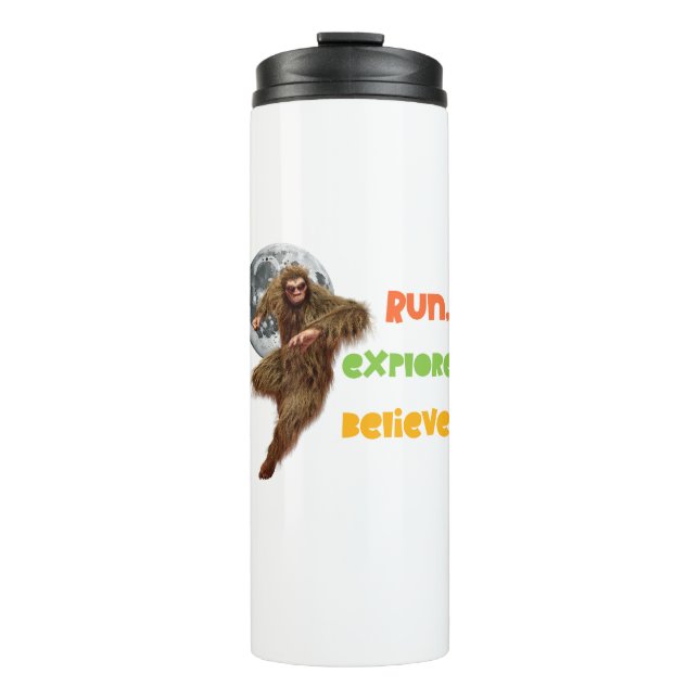 Termo Corriendo Aventura Sasquatch Creer Diseño (Anverso)