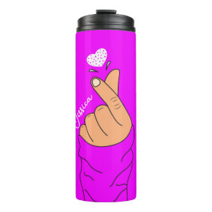 Termo Corto Corazón de Dedo Corazón Rótulo Amor Neon Pur
