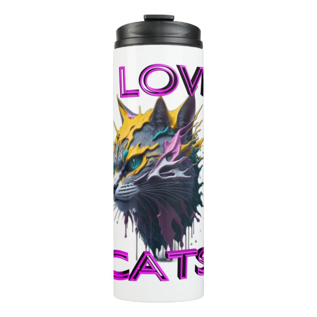 Termo Corto y encantador gato s6 (Anverso)