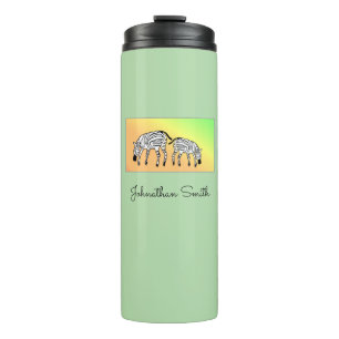 Termo Cosas, divertidas cebras kenianas, cumpleaños