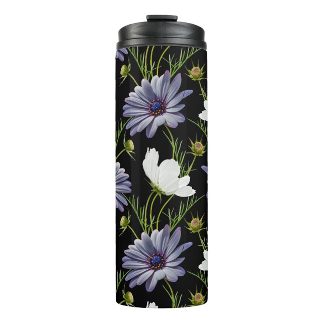 Termo Cosmos Daisy Floral Seamless Collage (Anverso)