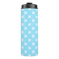 Costillas blancas en azul bebé