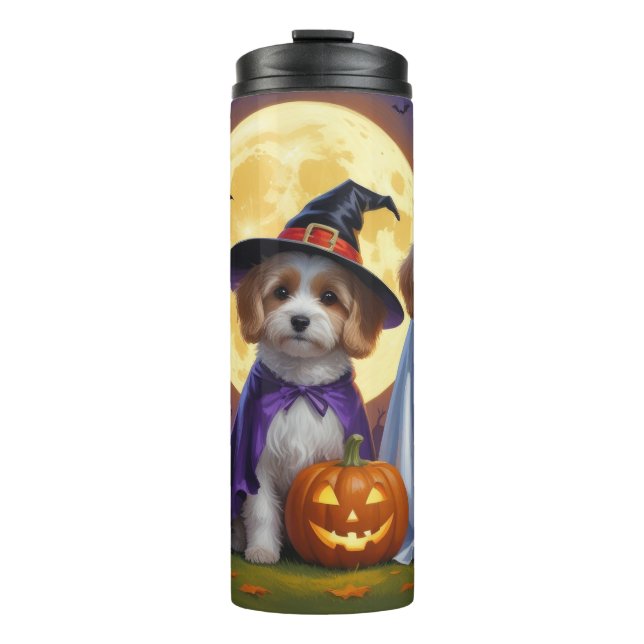 Termo Coton De Tulear Dogs Calabaza Halloween Funny (Anverso)