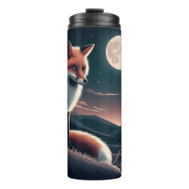 Termo Cottagecore Floral Fox Gótico estético Chicas fore