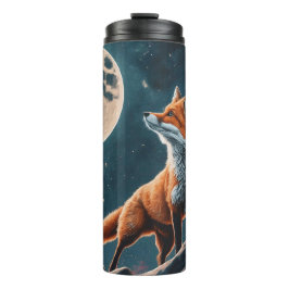 Termo Cottagecore Floral Fox Gótico estético Chicas fore