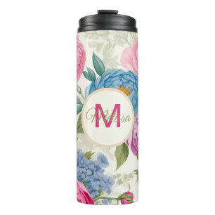 Termo Country Garden Rosas Y Peonies Floral