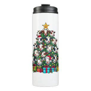 Termo Cow Christmas Tree Funny Cow Xmas