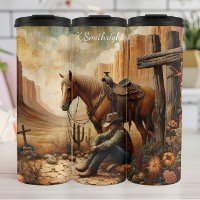 Cowboy Rest Desert Cross Horse