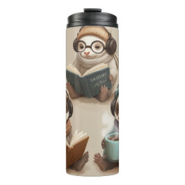 Termo Cozy Animal Friends Reading and Relaxing