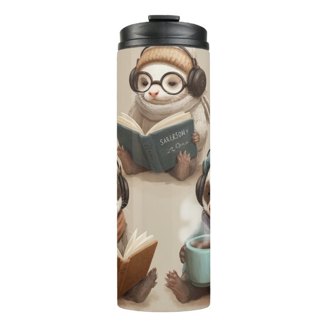 Termo Cozy Animal Friends Reading and Relaxing (Anverso)