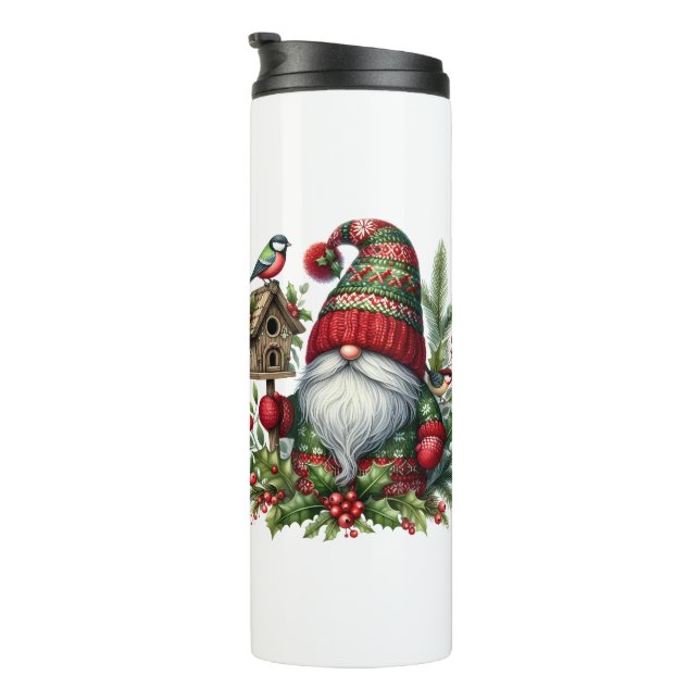Termo Cozy Christmas Gnome Art – Festive Holiday (Rotado hacia la derecha)