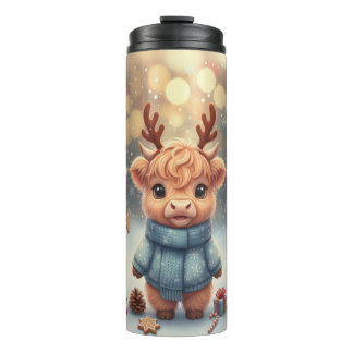 Termo Cozy Christmas Highland Cows Tumbler