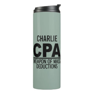 Termo CPA nombre y color personalizado tumbler