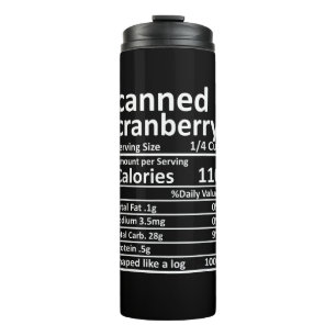 Termo Cranberry en lata Nutrición Acción de Gracias Alim