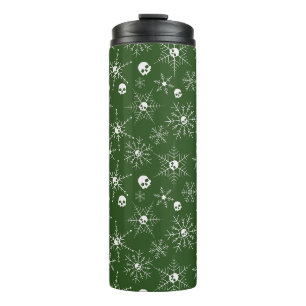 Termo Cráneo espeluznante Creepmas Navidades Copos de ni