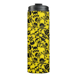 Termo Cráneo y modelo de la bandera pirata