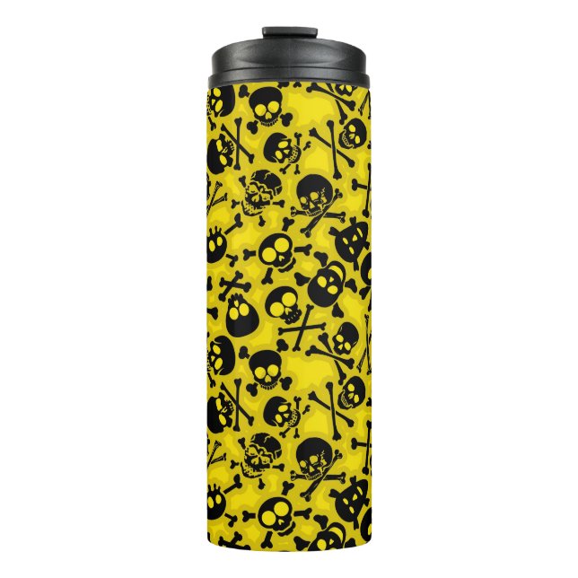 Termo Cráneo y modelo de la bandera pirata (Anverso)