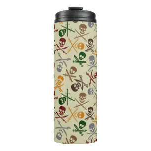 Termo Cráneos del pirata con las espadas cruzadas