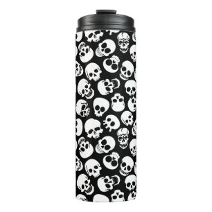 Termo Cráneos en modelo negro del fondo