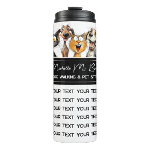 Termo Crazy Crazy Cats Perros Mascota Sitter Blanco mode