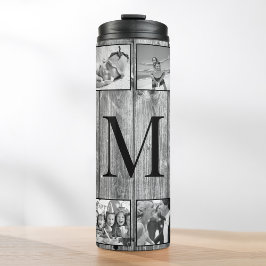 Termo Crea tu Collage de fotos Personalizado Rustic Farm