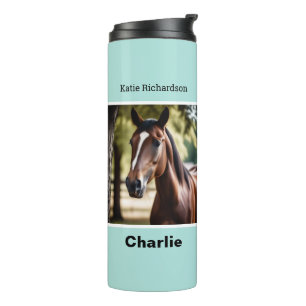 Termo Crea Tu Propia Foto de Caballo Personalizada y Ele