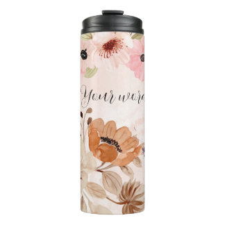 Termo Crea tu propia mariposa y flores silvestres